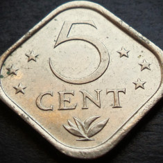 Moneda exotica 5 CENTI - ANTILELE OLANDEZE (Caraibe), anul 1984 * cod 777