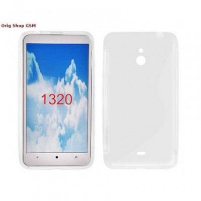 Husa silicon S-Line Nokia Lumia 1320 Transparent foto