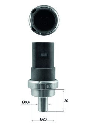 MAHLE TSE 7 senzor,temperatura lichid de racire foto