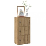 VidaXL Bibliotecă, stejar artizanal, 40x24x77 cm, lemn prelucrat 860372