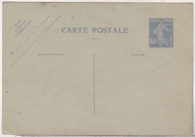 bnk cp Carte postala intreg postal necirculat Franta foto