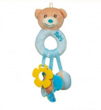 Jucarie senzoriala- Ursulet cu accesorii,Albastru, 25 cm, Oem