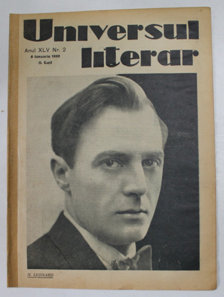 UNIVERSUL LITERAR , REVISTA , ANUL XLV , NR. 2 , 6 IANUARIE , 1929