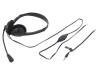 Căşti cu microfon negru Jack 3,5mm 1,8m 32&Omega; 93dB, Logilink