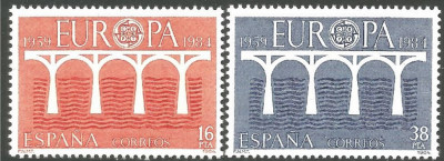 C38 - Spania 1984 - Europa 2v.neuzat,perfecta stare foto
