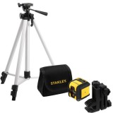 Set nivela laser si trepied Stanley Cubix STHT77649-1, linie verde, 15 m