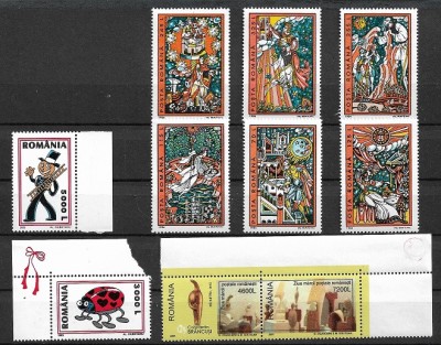 C770 - lot Romania timbre neuzate,serii complete foto