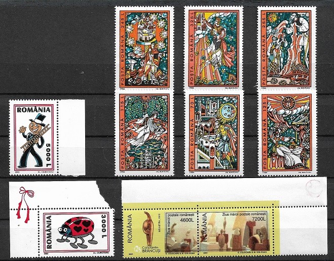 C770 - lot Romania timbre neuzate,serii complete