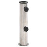 vidaXL Suport de umbrelă pentru st&acirc;lp de &Oslash;38/48 mm, argintiu, oțel