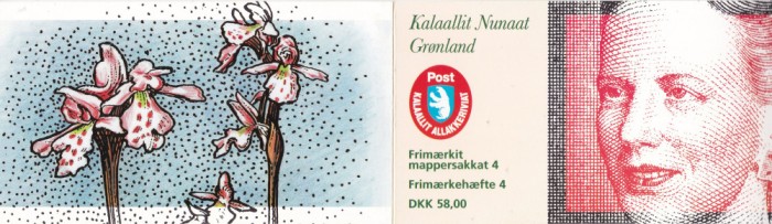 Groenlanda 1996 flori orhidee MI 284-286 MNH carnet