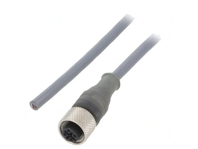 Cablu de conectare M12 10m drept 250VAC 2,7A PUR