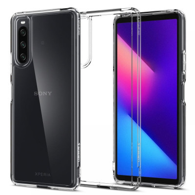 Husa pentru Sony Xperia 10 IV - Spigen Ultra Hybrid - Crystal Clear foto