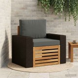 vidaXL Canapea Medie pentru Exterior Lemn Solid de Acacia natural 3438921