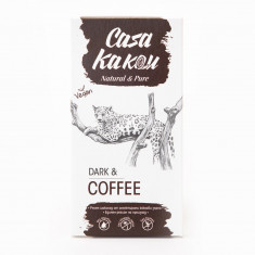 Ciocolata artizanala cu cafea 68%, 70g, Casa Kakau