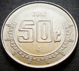 Moneda exotica 50 CENTAVOS - MEXIC, anul 2016 * cod 3219 = UNC