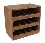 Cumpara ieftin Suport 12 sticle vin lemn maro 47,5 x 30,5 x 45 cm