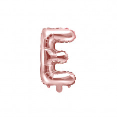 Balon Folie Litera E Roz, 35 cm