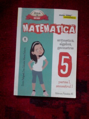 w0b Matematica - aritmetica, algebra geometrie 5 - partea I, semestrul I foto