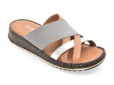 Cumpara ieftin Papuci SHOOZY gri, EV2850, din piele naturala