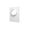 Masca perete metalica cu flansa &Oslash;155, exterior 196х236, Aluminiu