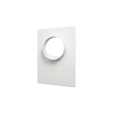 Masca perete metalica cu flansa &Oslash;155, exterior 196х236, Aluminiu