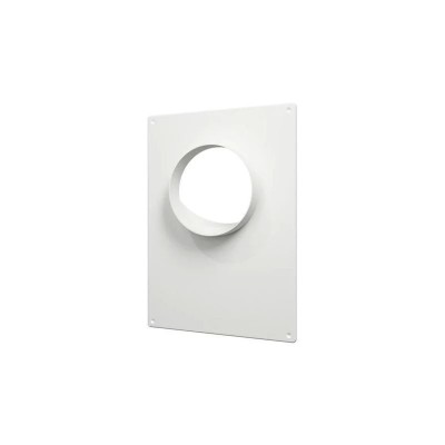 Masca perete metalica cu flansa &amp;Oslash;155, exterior 196х236, Aluminiu foto