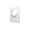 Masca perete metalica cu flansa &Oslash;155, exterior 196х236, Aluminiu