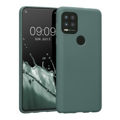 Husa Kwmobile pentru Motorola Moto G Stylus 5G, Silicon, Verde, 55625.166