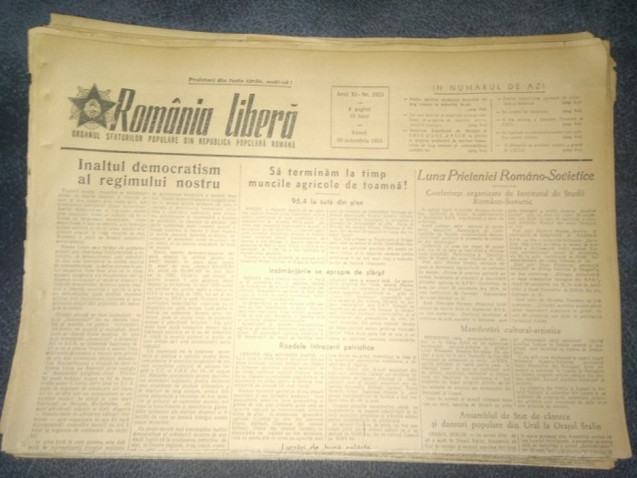 19 ZIARE ROMANIA LIBERA 1953
