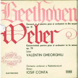 Vinyl Beethoven - Weber/ Solist: Valentin Gheorghiu, VINIL, Clasica