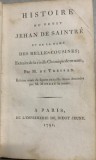 Histoire du petit Jehan de Saintre et de la dame des Belles- Cousines - M. de Tressan