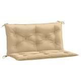 Cumpara ieftin Perne banca de gradina, 2 buc., melanj bej, 100x50x7cm, textil