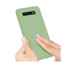Husa protectie Flippy compatibila cu Samsung Galaxy S10 E Liquid Silicone Case Verde inchis foto