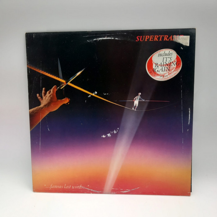 12&quot; SUPERTRAMP Famous Last Worda 1982 vynil NM / VG A&amp;M Records