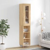 Cumpara ieftin Dulap &icirc;nalt, stejar sonoma, 34,5x34x180 cm, lemn prelucrat