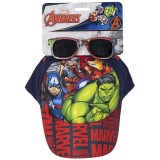 Marvel Avengers Set Cap &amp; Sunglasses set pentru copii 3+ years Size 53 cm 1 buc