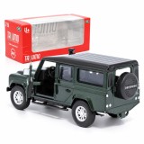 Macheta Land Rover Defender 110 Verde Inchis, Scara 1:36, Tayumo, Pull-Back