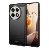 Husa pentru OnePlus 13R - Techsuit Carbon Silicone - Black