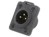 Soclu XLR 3 Pin Lipire Negru 6A