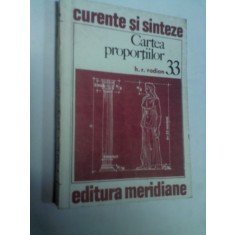CARTEA PROPORTIILOR - RADIAN
