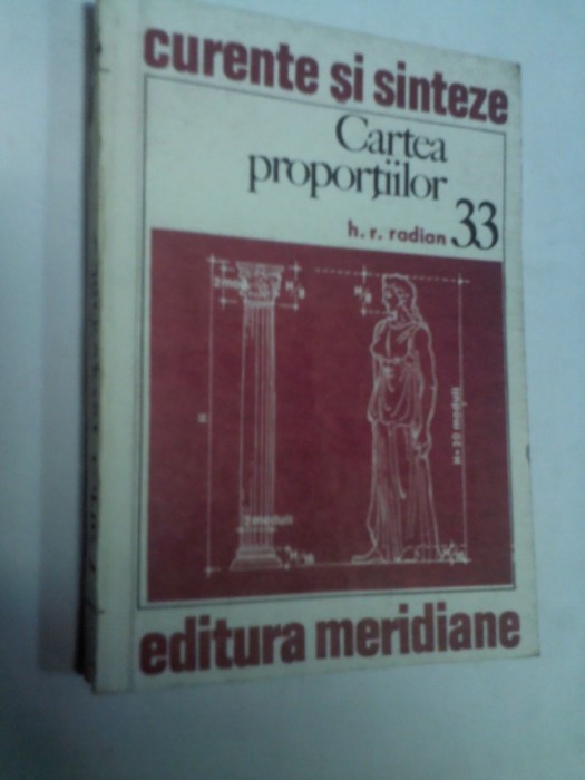 CARTEA PROPORTIILOR - RADIAN