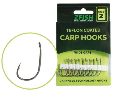Carlige Zfish Teflon Wide Gape, Nr.6, 10buc/pac foto