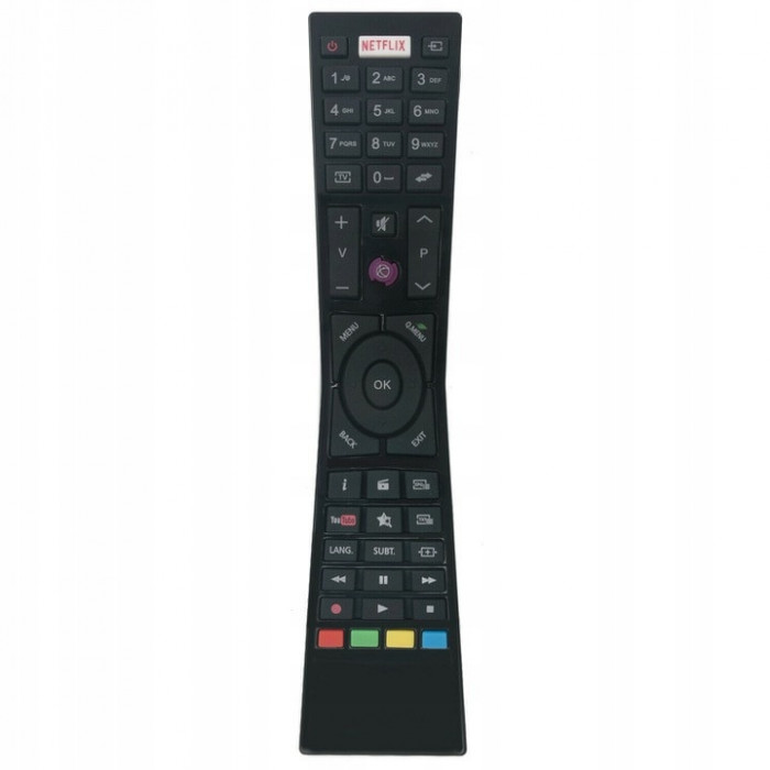 Telecomanda, Pentru TV JVC RM-3184, ABS, Distanta operare 10m, Negru