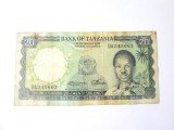 Rara! Tanzania 20 Shillings 1966,bancnota din imagini la jumatate de pret