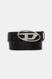 Diesel curea de piele OVAL D LOGO B-1DR W culoarea negru, X08727.PR666