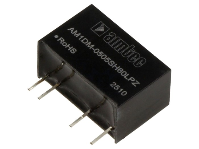 Convertor DC/DC 1W, 5V, SIP7
