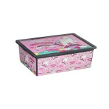 Cutie depozitare jucarii, Unicorn Roz, 25 L, ATU-088918, Plastic, Oem