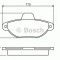 Set placute frana,frana disc FIAT PUNTO Cabriolet (176C) (1994 - 2000) BOSCH 0 986 461 119