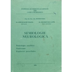 Semiologie Neurologica - Gh. Pendffunda St. Felicia P. Liviu , X274