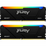 Memorie FURY Beast RGB 16GB DDR4 3600MHz CL17 Dual Channel Kit, Kingston